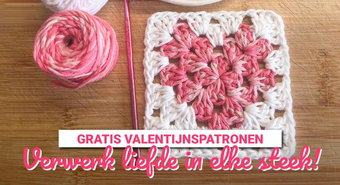 Liefde in elke steek: Gratis haakpatroon voor een Valentijnshart