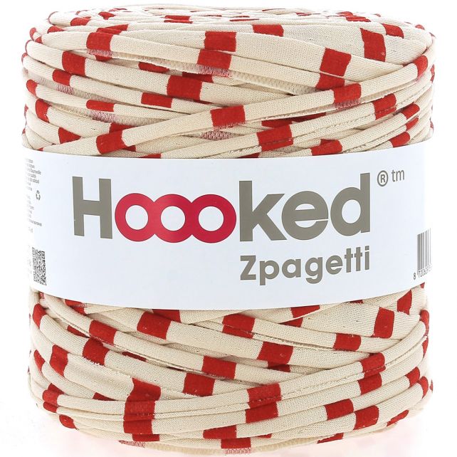 Zpagetti Cotton Yarn Red Strips