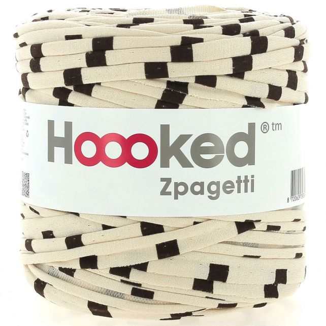 Zpagetti Cotton Yarn Brown Strips