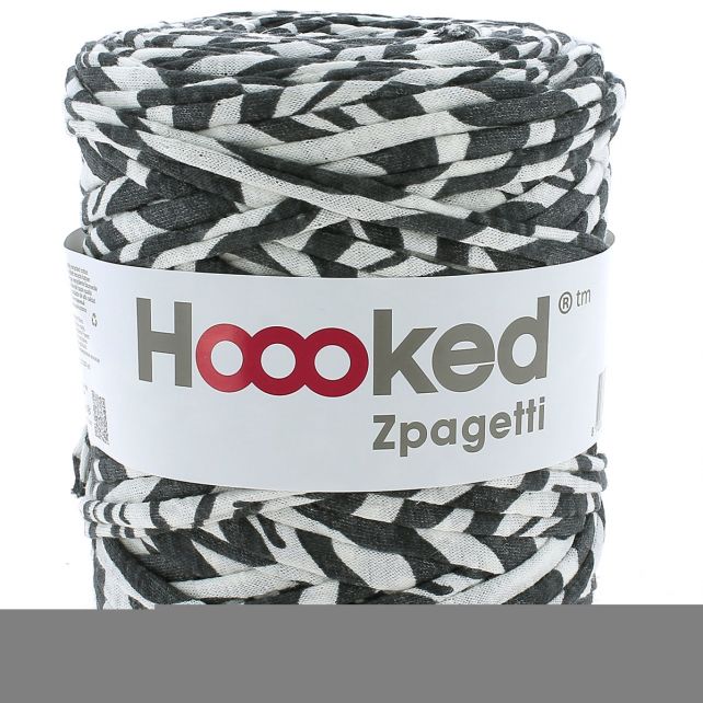 Zpagetti Cotton Yarn Black And White Design