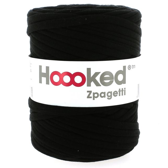 Zpagetti Cotton Yarn Black Stretch